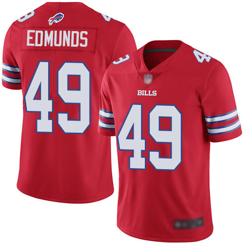 Men Buffalo Bills #49 Tremaine Edmunds Limited Red Rush Vapor Untouchable NFL Jersey